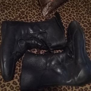 Santana Canada leather/ sherpa Boots